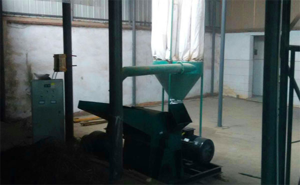 多功能鋸末機現(xiàn)場